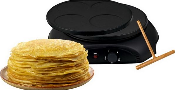 Pannkakspanna med öppen sida