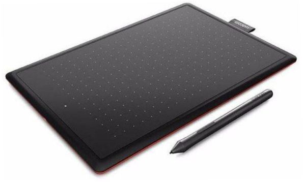 WACOM One Medium CTL-672 svart/röd