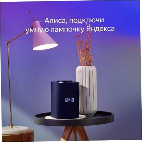 Yandex smart glödlampa, fungerar med Alice, E14, 4.8W - energisparande