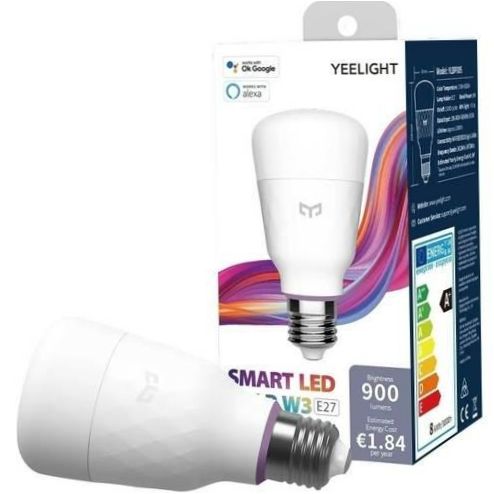 Yeelight Smart LED Bulb W3 (YLDP005), E27, A60, 8W - ljusflöde: 900lm