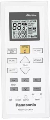 Split-system Panasonic CS-PZ50WKD/CU-PZ50WKD - funktioner: display, fjärrkontroll, justerbar riktning för luftflödet, timer on/off