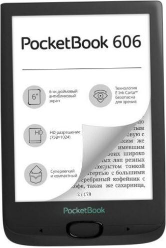 6" PocketBook 606 8GB eBook - Display Typ: Carta