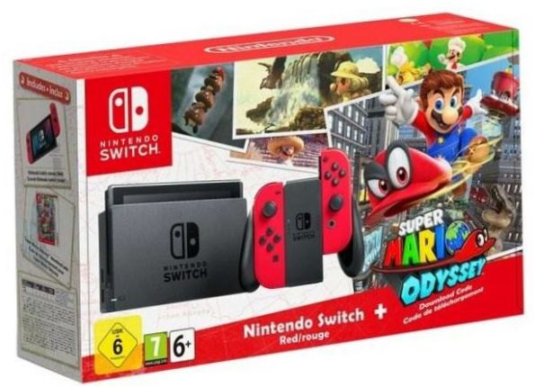 Nintendo Switch 32 GB, neonblå/neonröd