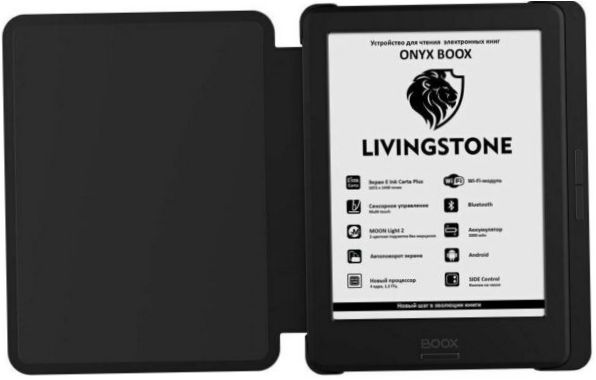 6" ONYX BOOX Livingstone 8GB eBook Reader - Mått: 112.5x156x8.8mm, Vikt: 165g