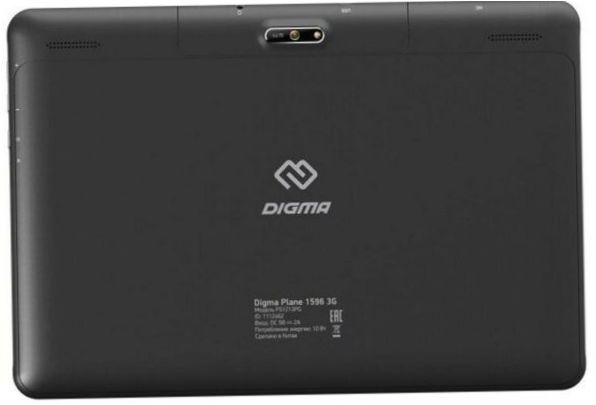 DIGMA Plane 1596 (2019), 2 GB/16 GB, Wi-Fi + Cellular, svart