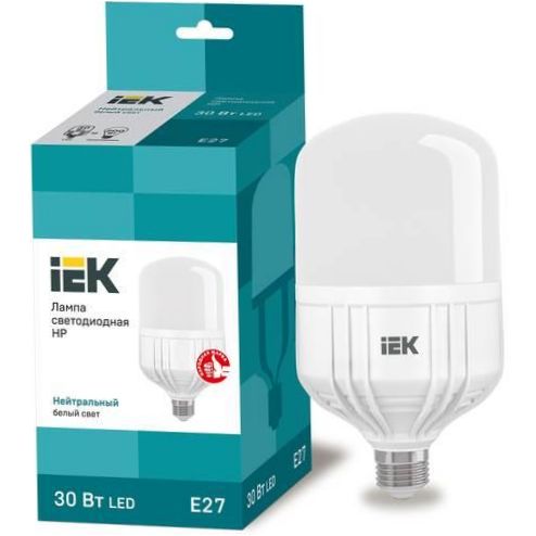 LED-lampa IEK LLE-230-40, E27, HP, 30W - Fodtyp: E27