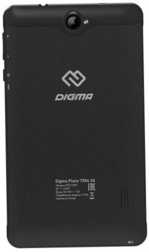 DIGMA Plane 7594, 2 GB/16 GB, Wi-Fi + mobiltelefonen, svart