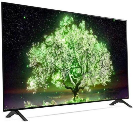 LG OLED55A1RLA OLED, HDR (2021), svart