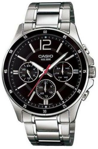 CASIO MTP-1374D-1A armbandsur - batteritid: 25000 ppm