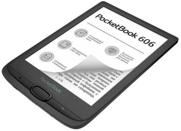 6" PocketBook 606 8GB eBook - batteritid: 8000 sidor