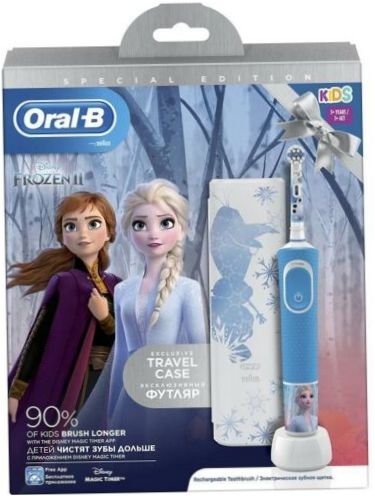 Oral-B Vitality Kids Cold Heart D100.413.2KX, vit/blå