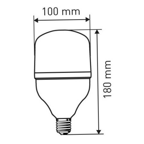 LED-lampa ERA B0027003, E27, T100, 30W - ljus: dagsljusvitt