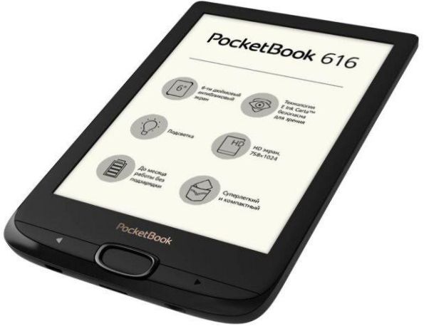 6" PocketBook 616 8 GB eBook - bok- och dokumentformat: CHM, DJVU, DOC, EPub, FB2, HTML, PDF, RTF, TXT