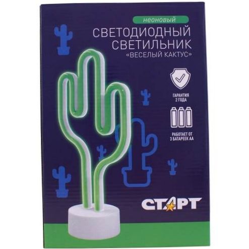 LED-nattljus START Neon Jolly Cactus - Linje: Neon