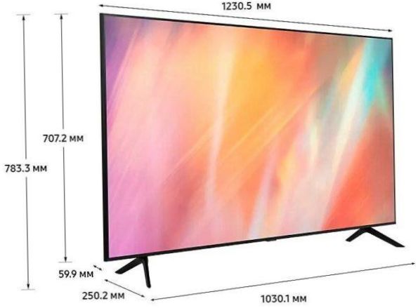 Samsung UE55AU7100U LED, HDR (2021), svart