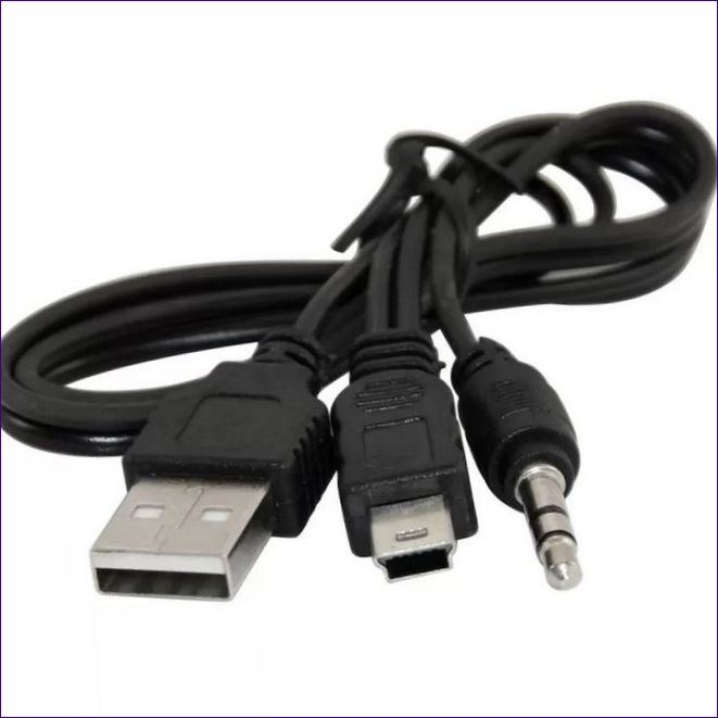 Jack- eller usb-kablar