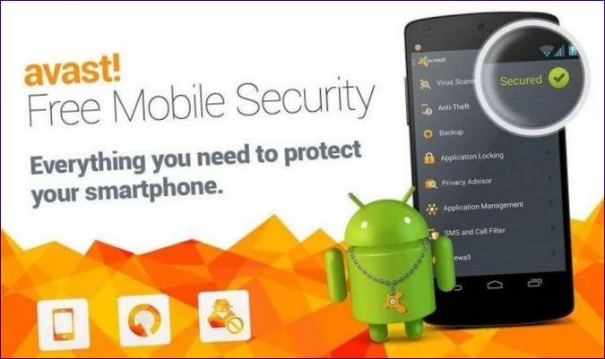 Mobil säkerhet Avast för Android