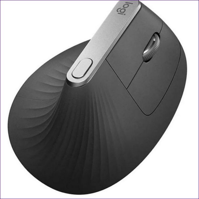 Logitech MX Vertical Ergonomisk mus för vård av stressskador Svart USB