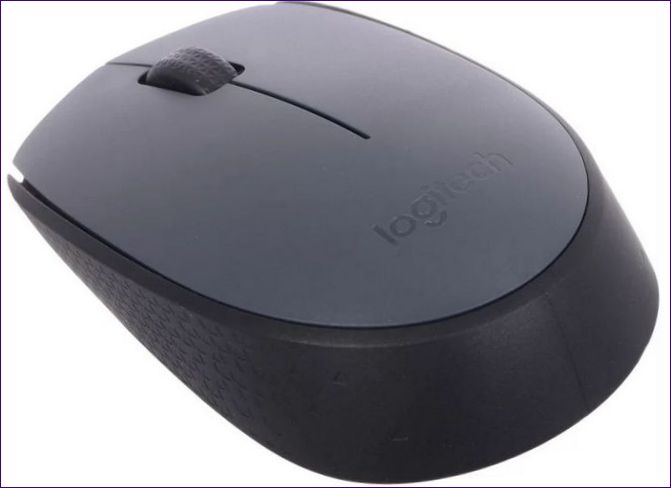 LOGITECH M170 TRÅDLÖS MUS SVART-GRÅ USB