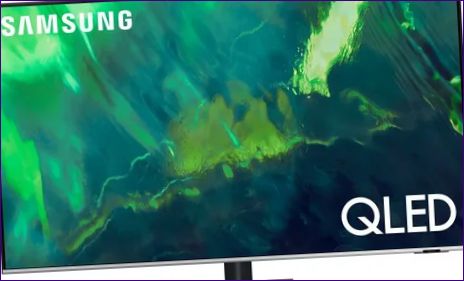 SAMSUNG QE55Q70AAU QLED, HDR (2021), SVART