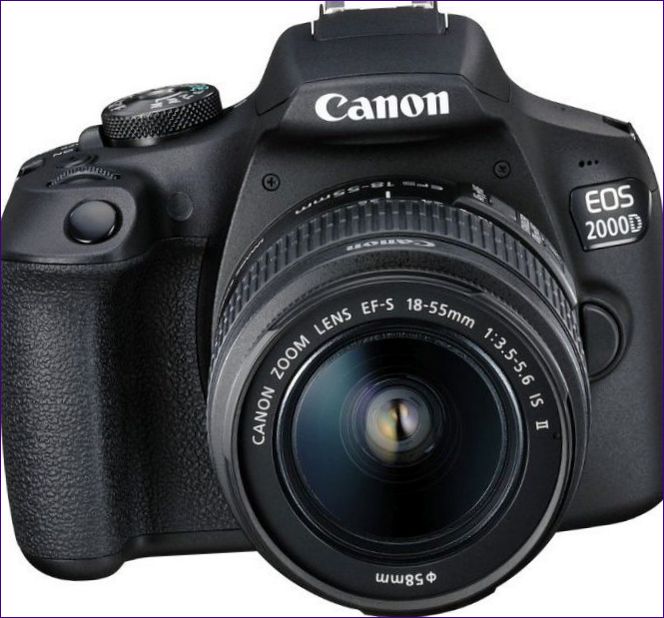 Canon EOS 2000D Kit Svart EF-S 18-55mm f/3.5-5.6 III