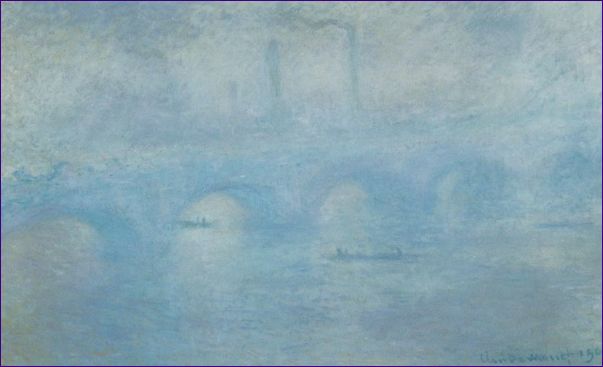 Waterloo Bridge. Effekten av dimman, Claude Monet