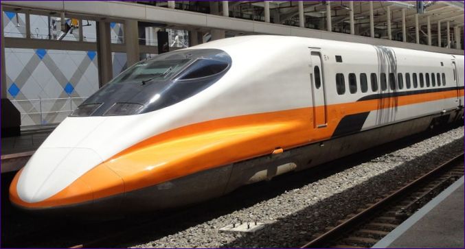 7:e plats: THSR 700T, Taiwan, 355 km/h