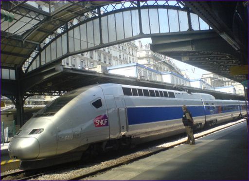 Andra plats: TGV POS, Frankrike, 574,9 km/h