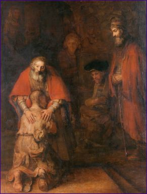 Den förlorade sonens återkomst, Rembrandt by Harmens van Rijn