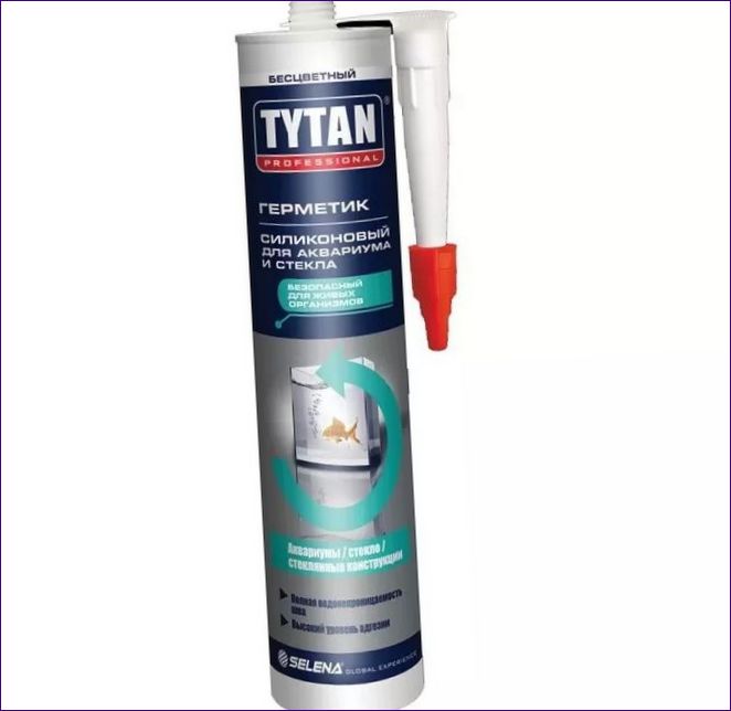 Silikon för akvarier och glas TYTAN PROFESSIONAL 310ml 64233