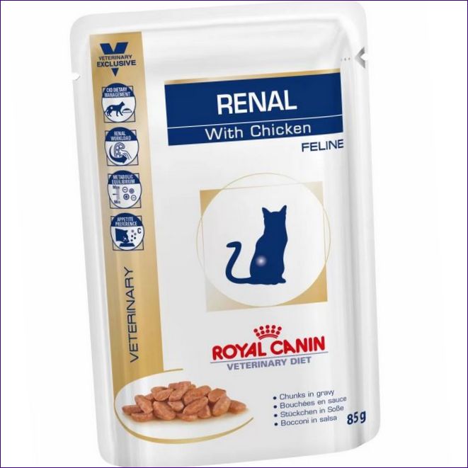 Royal Canin Renal bitar i sås för katter med njursjukdom orsakad av tonfisk