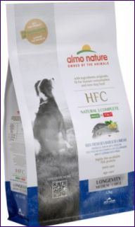 Almo Nature's Adult & Senior Dog Food, med färsk havsfisk: abborre och braxen (43 % fisk)