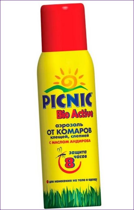 Picnic Bio Active aerosol mot myggor och fästingar med andirobaolja