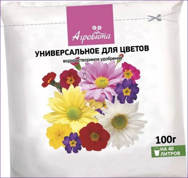 Agrovita för blommor universal vattenlösligt gödselmedel 100g