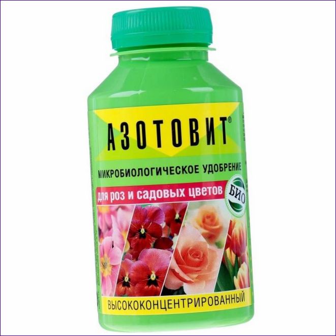 Mikrobiologiskt gödningsmedel Azotovit för rosor och trädgårdsblommor, A10050, 220 ml