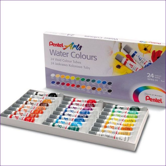 Pentel Water Colours 24 färger