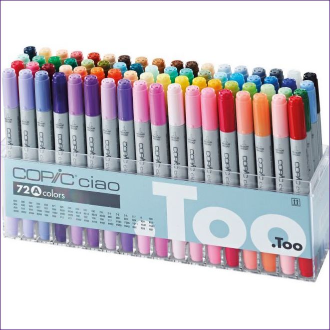 COPIC CIAO Set A/ 72 färger