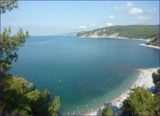 Den centrala stranden i Dzhugba