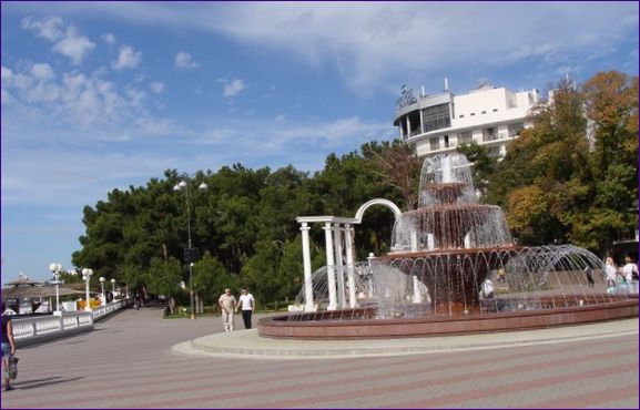 Fontäner i Gelendzhik