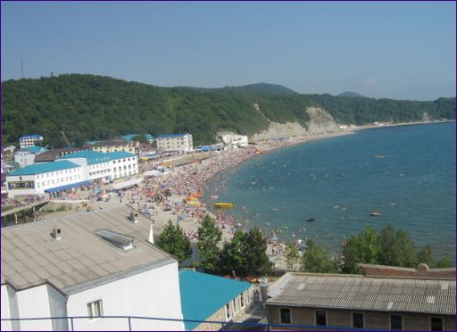 Den centrala stranden i Tuapse