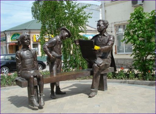 Monument till målaren Zhukov