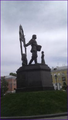 Monument över bosättare i Altai