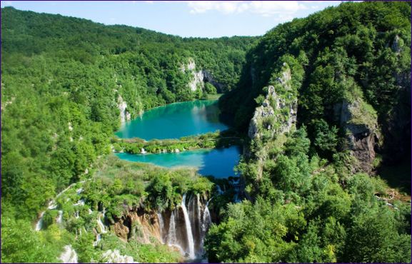 Vattenfallen vid Plitvicesjöarna, Kroatien