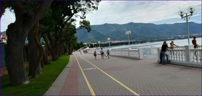 Gelendzhiks strandpromenad