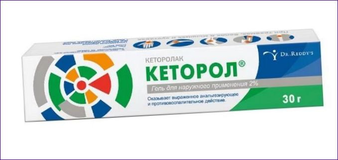 Ketorolol - gel