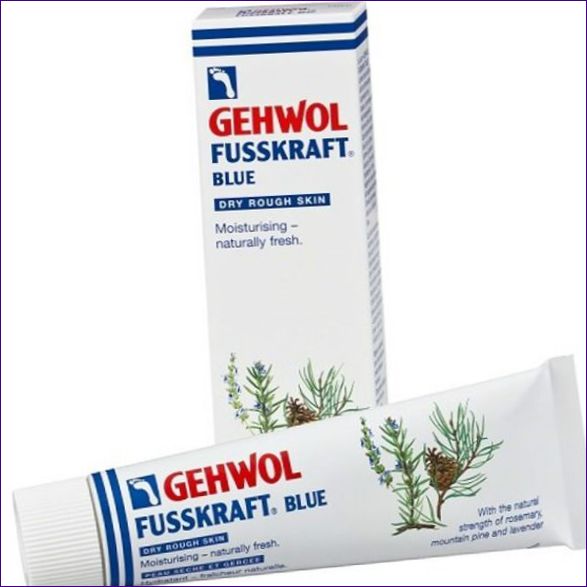 Gehwol Balm för torr och mycket torr hud på fötterna Fusskraft Blau