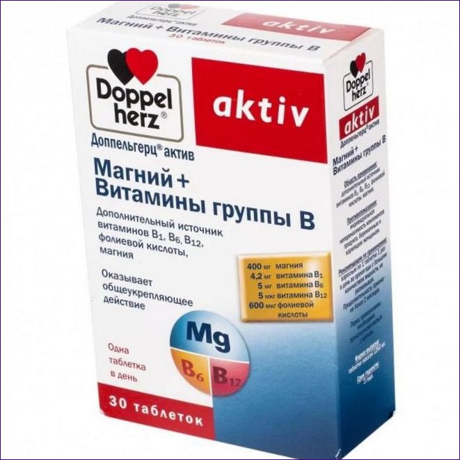 Doppelgerz aktiv Magnesium + B-vitaminer.webp