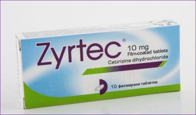 Cetirizin (Zyrtec Zodak droppar)