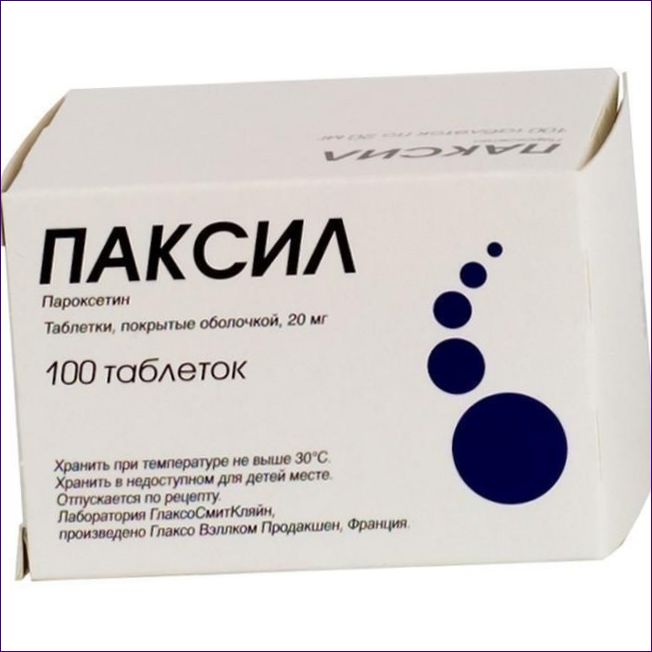 Paroxetin (Paxil, Rexetine, Adepress)