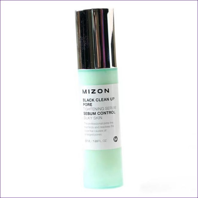 Mizon Black clean up serum som stramar upp porerna